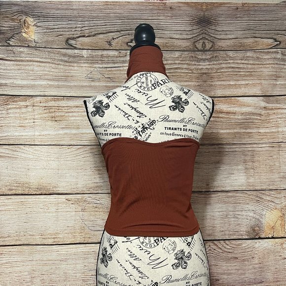 SHEIN X PRIVY2 Ways Ribbed Knit Cop Top‎ - Picture 5 of 8